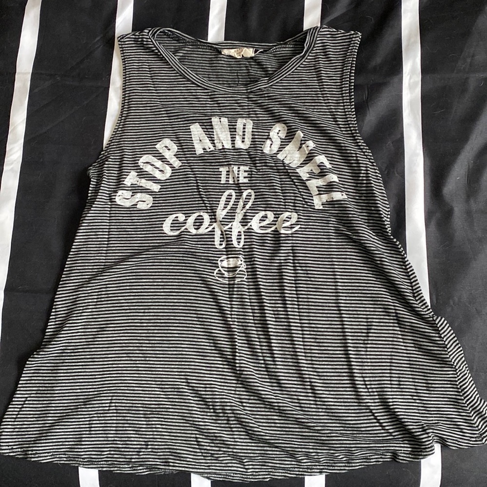 Stop and smell the coffee tank
